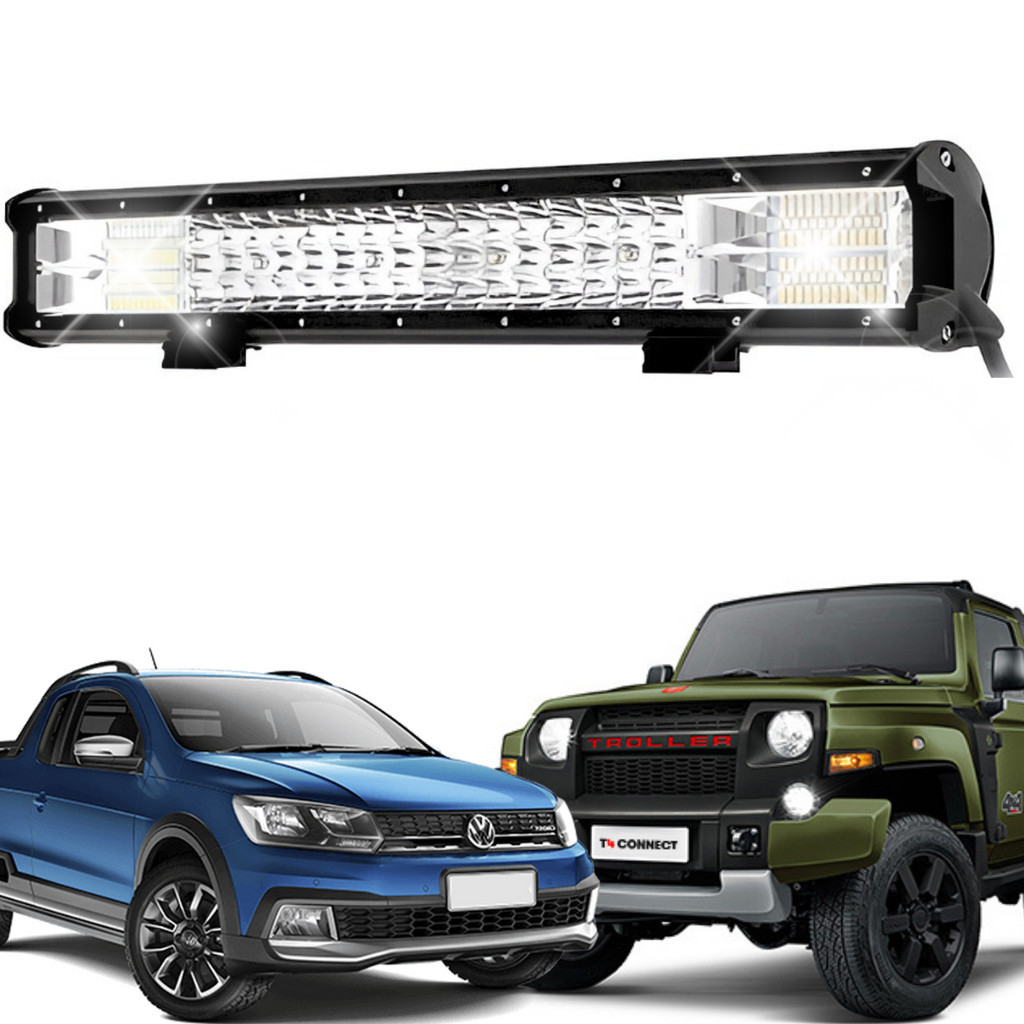 Farol Barra Led L200 Amarok F-250 50cm 12v 24v 288w