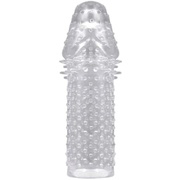 Capa Peniana Extensora Preservativo Reutilizável de Silicone Aumenta Engrossa