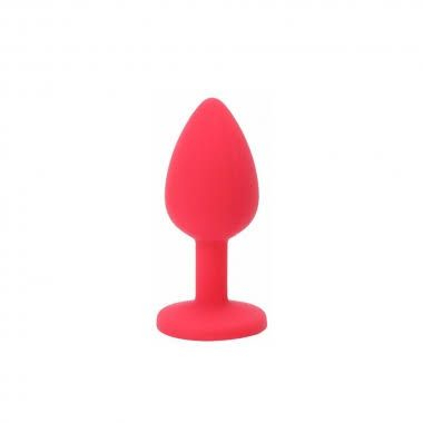 Plug Anal De Silicone P Cravejado Com Pedra na Base Aveludado - Imagem 7