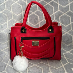 Bolsa Feminina pequena 2 Divisorias 2 Alças + CHAVEIRO POMPOM