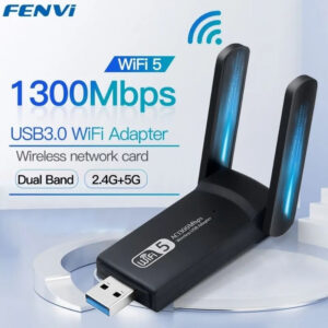 Adaptador Wifi 2 Antenas 5G Dual Band 2.4/5Ghz Usb 3.0 Alta Velocidade e Desempenho